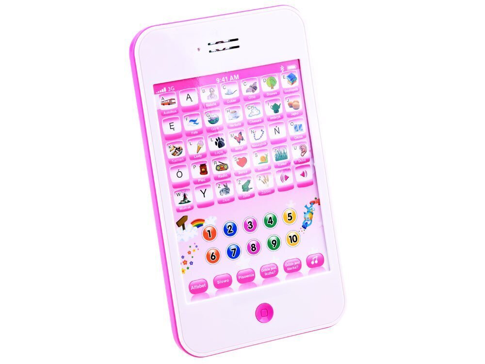 Interaktiivne arendav tahvelarvuti Jokomisiada ZA3223, roosa hind ja info | Tüdrukute mänguasjad | kaup24.ee