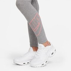 Tüdrukute spordiretuusid Nike Sportswear Essential Jr DD6482 091, hall hind ja info | Tüdrukute retuusid, püksid | kaup24.ee