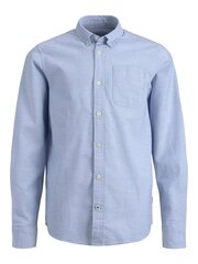 Jack & Jones poiste triiksärk 12183229*01, sinine цена и информация | Рубашки для мальчиков | kaup24.ee