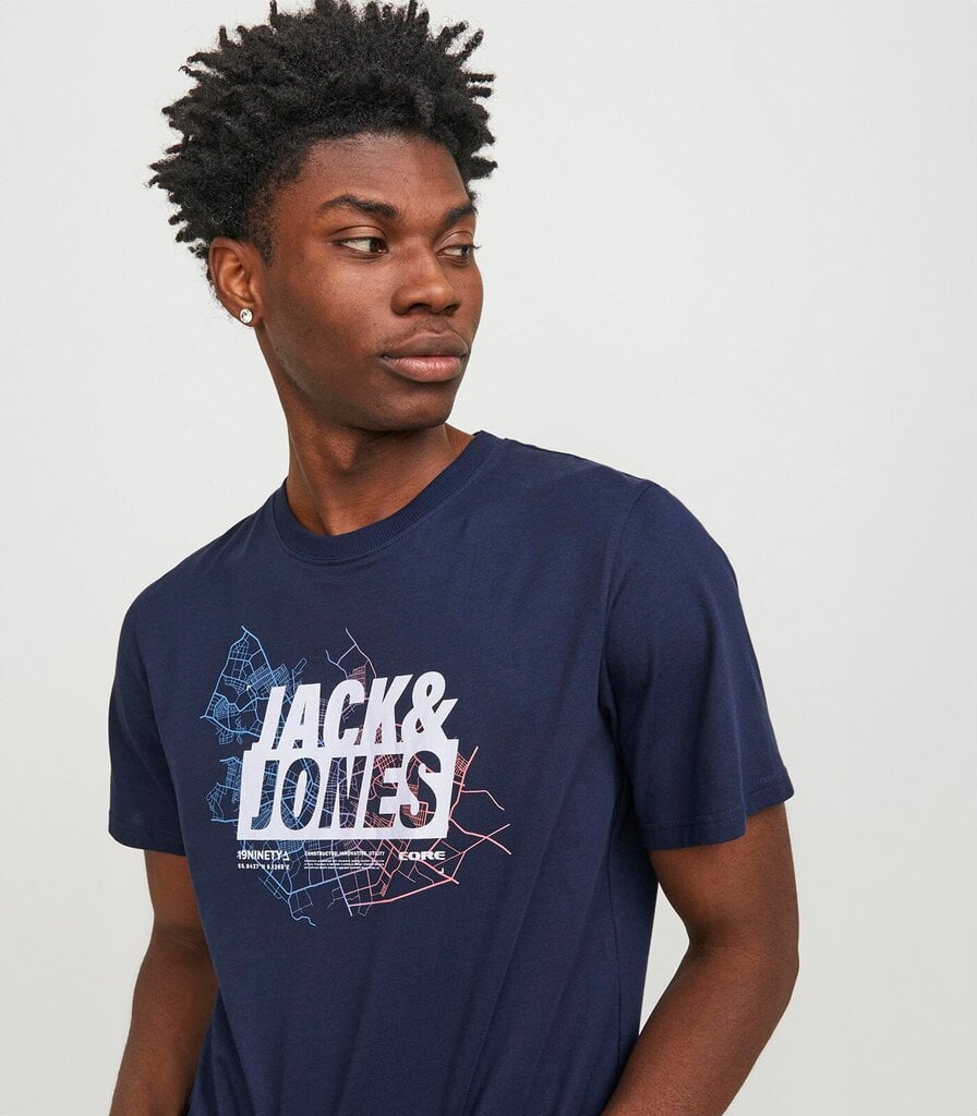 Jack & Jones meeste T-särk 12252376*03, sinine hind ja info | Meeste T-särgid | kaup24.ee