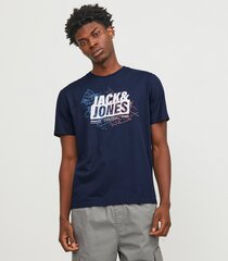 Мужская футболка Jack & Jones, тёмно-синий цена и информация | Meeste T-särgid | kaup24.ee