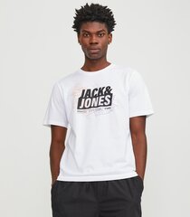 Jack & Jones meeste T-särk 12252376*04, valge hind ja info | Meeste T-särgid | kaup24.ee