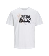 Jack & Jones мужская футболка 12252376*04, белый 5715513092132 цена и информация | Meeste T-särgid | kaup24.ee