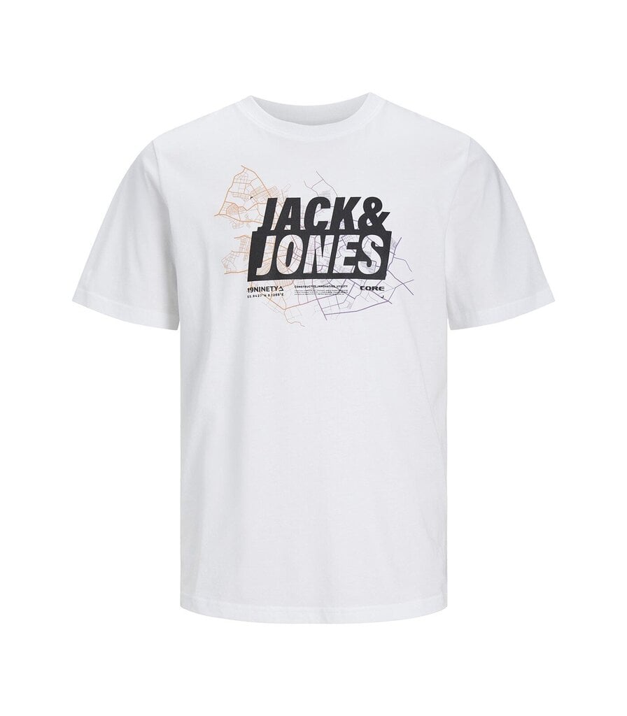 Jack & Jones meeste T-särk 12252376*04, valge hind ja info | Meeste T-särgid | kaup24.ee