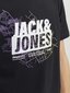 Jack & Jones laste T-särk 12254186*01, must 5715514945031 hind ja info | Poiste särgid | kaup24.ee
