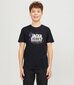 Jack & Jones laste T-särk 12254186*01, must 5715514945031 hind ja info | Poiste särgid | kaup24.ee