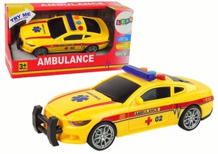 Efektidega kiirabiauto Lean Toys, kollane hind ja info | Poiste mänguasjad | kaup24.ee