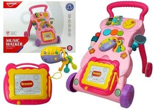 Lapsevanker koos joonistuslaua ja tarvikutega, roosa цена и информация | Игрушки для малышей | kaup24.ee