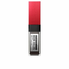 Kulmuripsmetušš Maybelline Tattoo Brow nr 262 Must pruun, 6 ml hind ja info | Ripsmetušid, lauvärvid, silmapliiatsid, seerumid | kaup24.ee