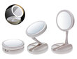 Ümmargune kosmeetikapeegel LED-valgustusega hind ja info | Meigikotid, lauapeeglid | kaup24.ee