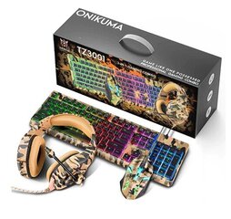 Onikuma TZ3001 3-in-1 RGB hind ja info | Klaviatuurid | kaup24.ee