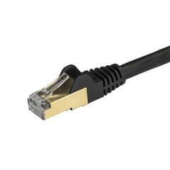 Жесткий сетевой кабель UTP кат. 6 Startech 6ASPAT150CMBK        1,5 m Чёрный цена и информация | Кабели и провода | kaup24.ee