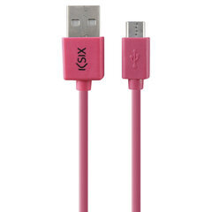 USB-kaabel - microUSB Ksix, 1 m цена и информация | Кабели и провода | kaup24.ee