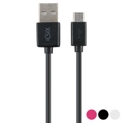 USB-kaabel - microUSB Ksix, 1 m hind ja info | Kaablid ja juhtmed | kaup24.ee