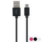 USB-kaabel - microUSB Ksix, 1 m цена и информация | Kaablid ja juhtmed | kaup24.ee