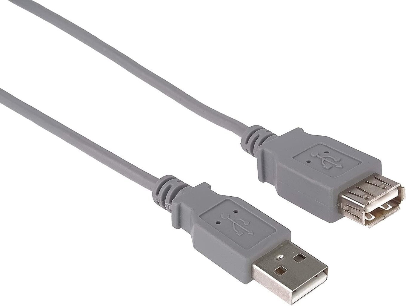 PremiumCord USB 2.0 pikenduskaabel 1m, kiire andmekaabel kuni 480Mbit/s, laadimiskaabel, USB 2.0 tüüpi pesa pistikutel, 2x varjestatud, halli värvi, pikkus 1m, CUPAA1, цена и информация | Kaablid ja juhtmed | kaup24.ee