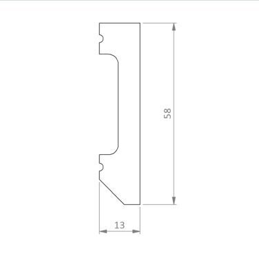 Põrandaliist Pergo PGHSK58PAINT, 2400x13x58mm, valge, 1 tk hind ja info | Põrandaliistud ja paigaldustarvikud | kaup24.ee