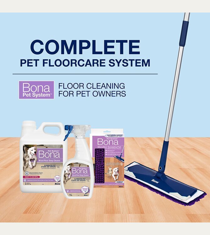 Puitpõranda puhastusvahend Bona Pet System, 1l hind ja info | Puhastusvahendid | kaup24.ee