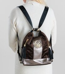 Женская сумка-рюкзак Laura Biaggi 703184 01, коричневая цена и информация | Женские сумки | kaup24.ee