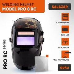 Сварочная маска автоматическая DOKA PRO 8 RC Salazar цена и информация | Головные катушки | kaup24.ee