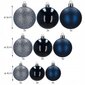 Jõulupuu ehted, plastik, 6/5/4 cm, 30 tk hind ja info | Kuuseehted | kaup24.ee