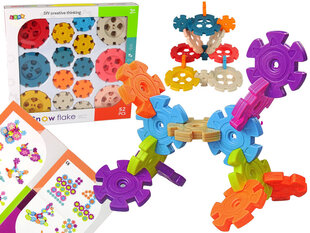 Ehitusklotsid Snowflake Lean Toys, 52 tk. цена и информация | Развивающие игрушки | kaup24.ee