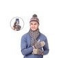 Talvekomplekt (kindad, sall, müts), beež M1211031-2 цена и информация | Naiste mütsid ja peapaelad | kaup24.ee