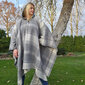 Unisex villane sall - poncho, lilla hind ja info | Meeste kampsunid | kaup24.ee