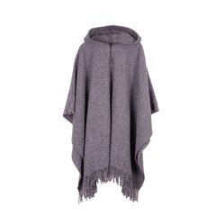 Unisex villane sall - poncho Moka, hall hind ja info | Meeste kampsunid | kaup24.ee