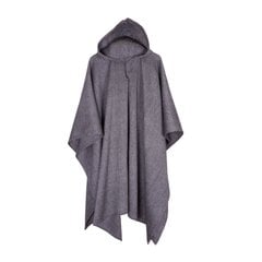 Unisex villane sall - poncho, mustvalge hind ja info | Meeste kampsunid | kaup24.ee