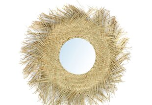 Peegel Bazar Bazir The Rotan, 65x65x7cm, beež цена и информация | Зеркала | kaup24.ee