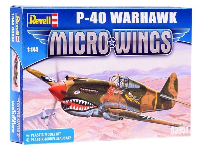 Lennukimudel Curtiss P-40 Warhawk Revell hind ja info | Poiste mänguasjad | kaup24.ee