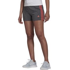 Naiste lühikesed püksid Adidas Essentials Slim 3 Stripes, hall hind ja info | Naiste spordiriided | kaup24.ee