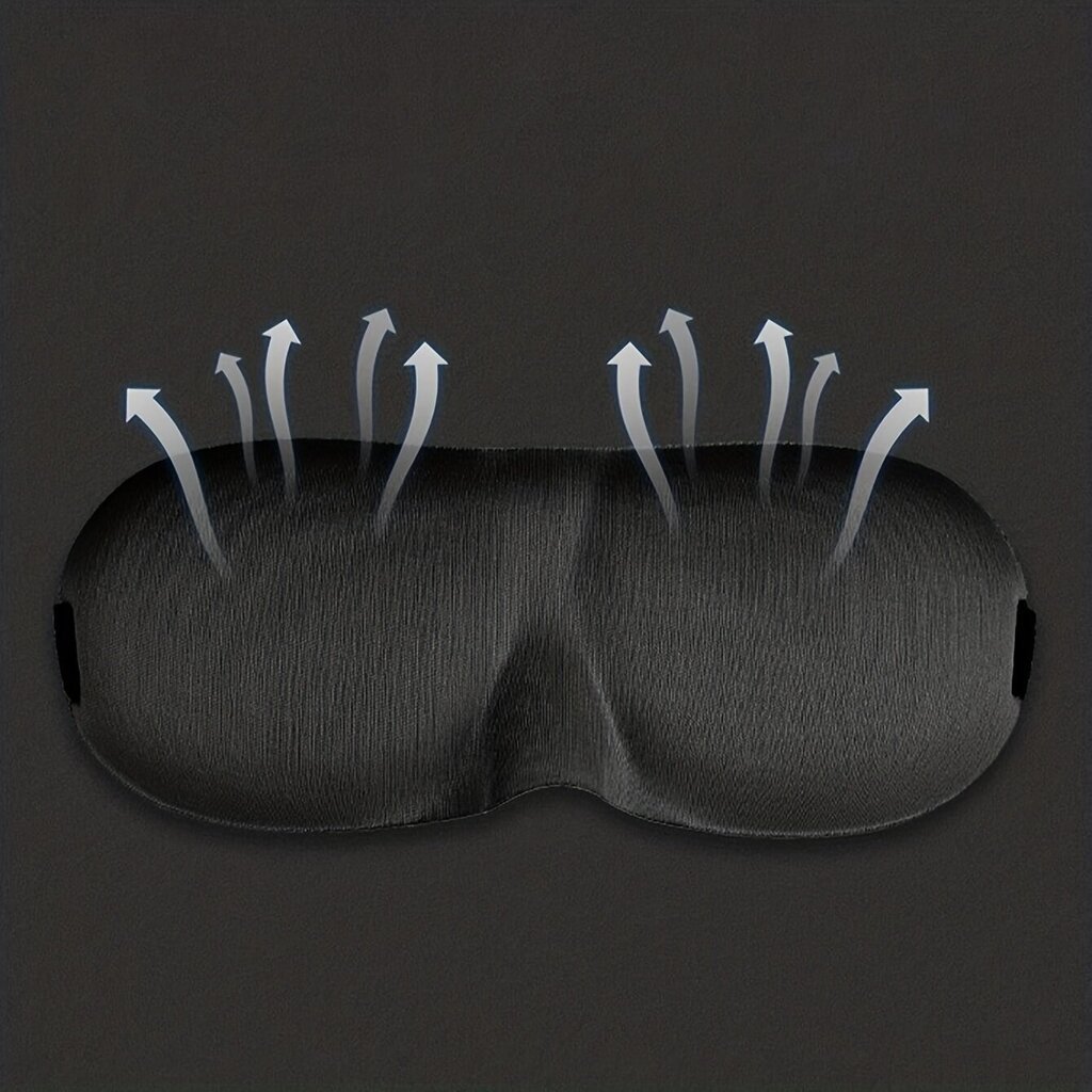 3D silmamask unisex, must, 2 tk hind ja info | Öösärgid, pidžaamad | kaup24.ee