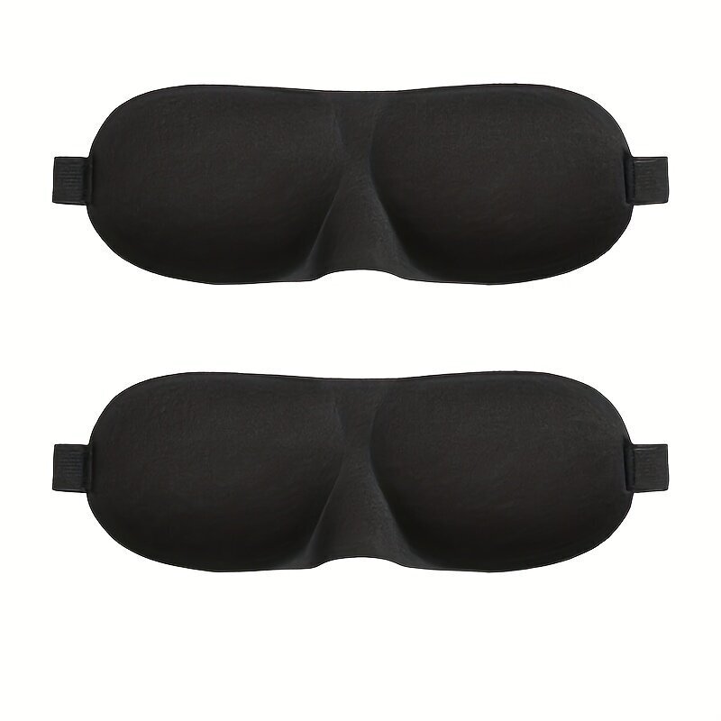 3D silmamask unisex, must, 2 tk hind ja info | Öösärgid, pidžaamad | kaup24.ee