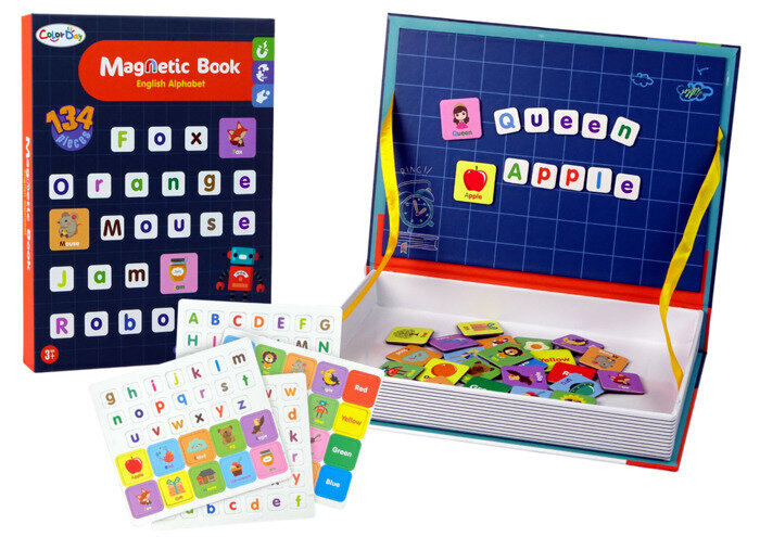 Magnetiline raamat- pusle English Alphabet Color Day hind ja info | Arendavad mänguasjad | kaup24.ee