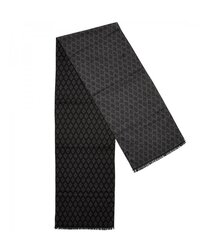 Мужской шарф Versoli 353237 01, черный/серый цена и информация | Мужские шарфы, шапки, перчатки | kaup24.ee