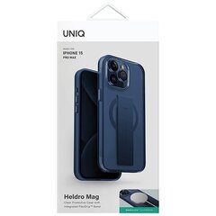UNIQ etui Heldro Mag iPhone 15 Pro Max 6.7" Magclick Charging przeźroczysty|lucent clear цена и информация | Чехлы для телефонов | kaup24.ee