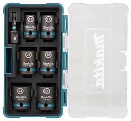 Löökpadrunite komplekt Makita IMPACT BLACK 1/2" 38 mm, 7-osaline цена и информация | Механические инструменты | kaup24.ee