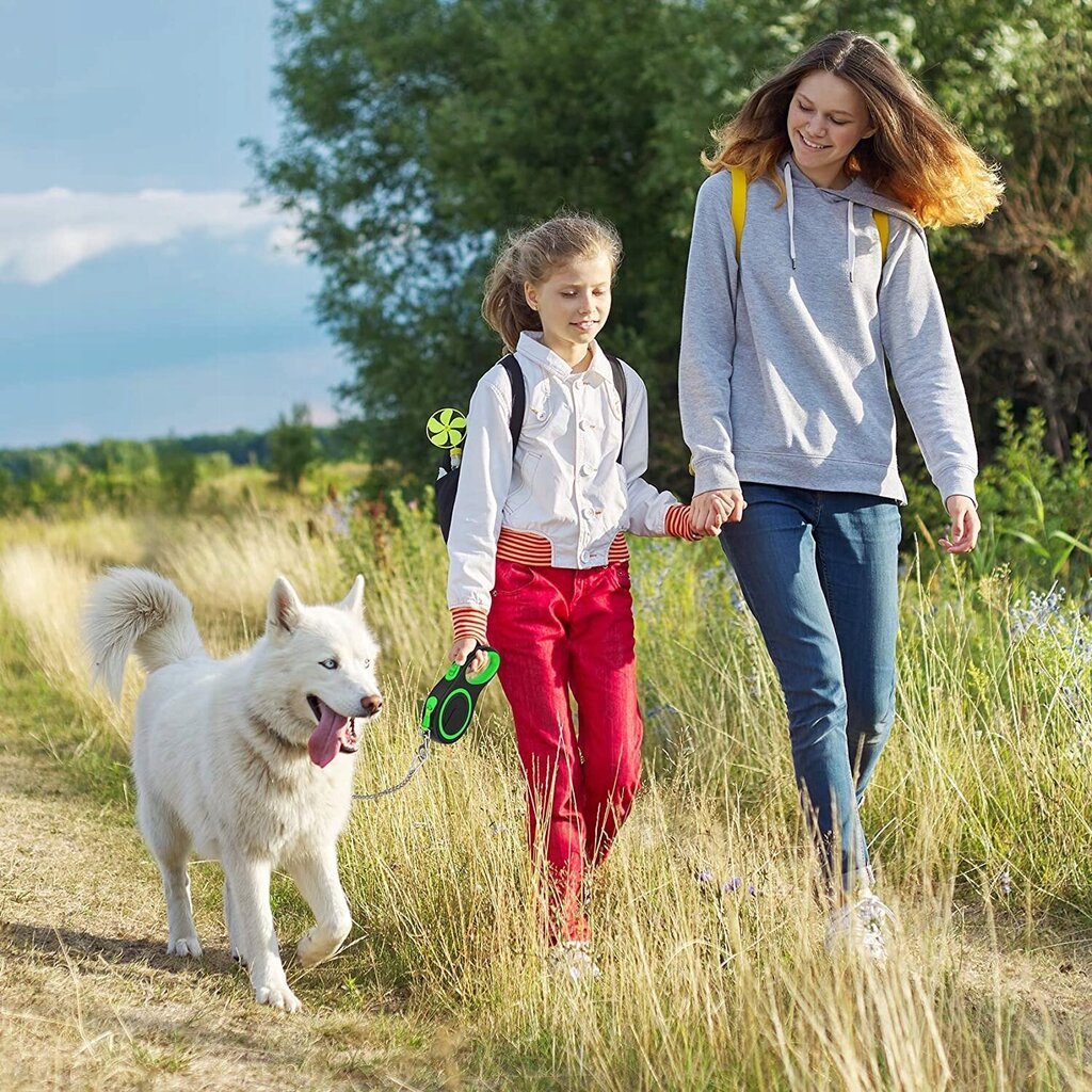 Automaatne koerarihm lukustusseadmega, 50kg, 8m hind ja info | Koerte jalutusrihmad | kaup24.ee