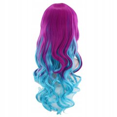 Parukas, pikad sinised juuksed, lokkis, W86 hind ja info | Juuste aksessuaarid | kaup24.ee