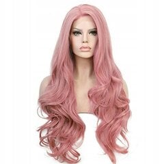 Parukas, pikad lokkis juuksed, roosa, W89 hind ja info | Juuste aksessuaarid | kaup24.ee