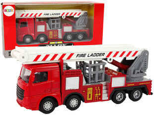 Tuletõrjeauto koos redeliga Lean Toys hind ja info | Poiste mänguasjad | kaup24.ee