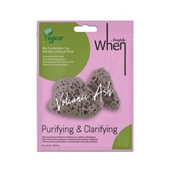 Тканевая маска для лица с вулканическим пеплом Simply When Vegan Volcanic Ash Purifying & Clarifying Sheet Mask 23 ml цена и информация | Маски для лица, патчи для глаз | kaup24.ee