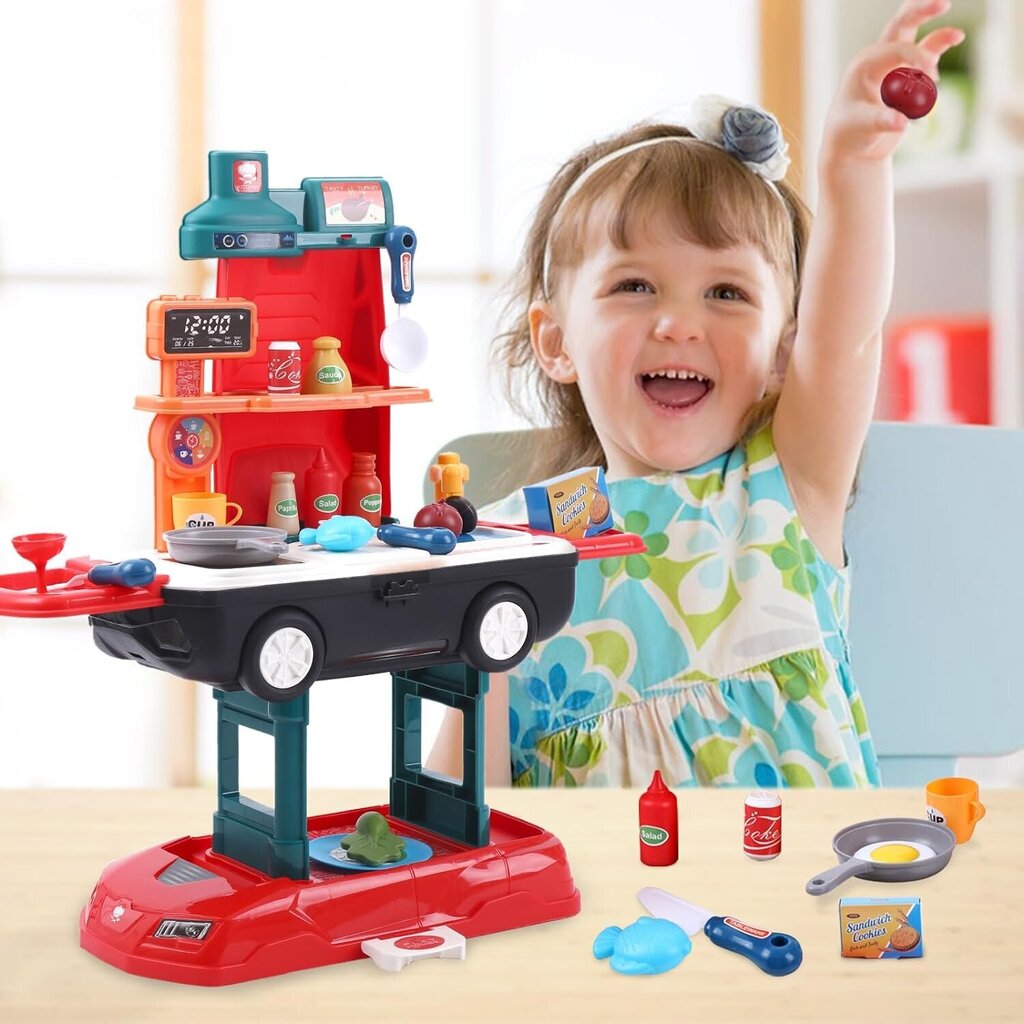 Laste köök 2in1, 34d. hind ja info | Tüdrukute mänguasjad | kaup24.ee