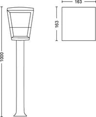 Philips väline valgusti Hue Econic LED path light, must hind ja info | Philips Aiakaubad | kaup24.ee