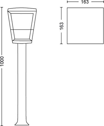 Philips väline valgusti Hue Econic LED path light, must hind ja info | Aia- ja õuevalgustid | kaup24.ee