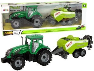 Külvikuga traktor Lean Toys, roheline hind ja info | Poiste mänguasjad | kaup24.ee