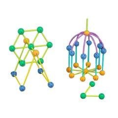 Ehitusklotside komplekt Geometric 3D Lean Toys, 142-osaline hind ja info | Klotsid ja konstruktorid | kaup24.ee