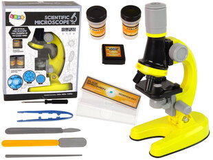 Edukacinis rinkinys su mikroskopu vaikams, geltonas цена и информация | Развивающие игрушки | kaup24.ee